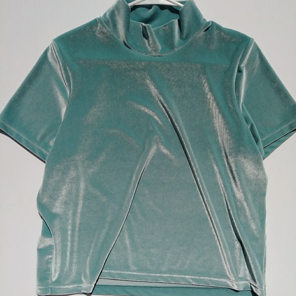 Madewell Tops - Madewell Velvet Mockneck Tee